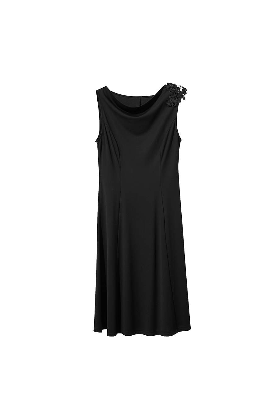 Roman Fabric Cowl Neck Dress
