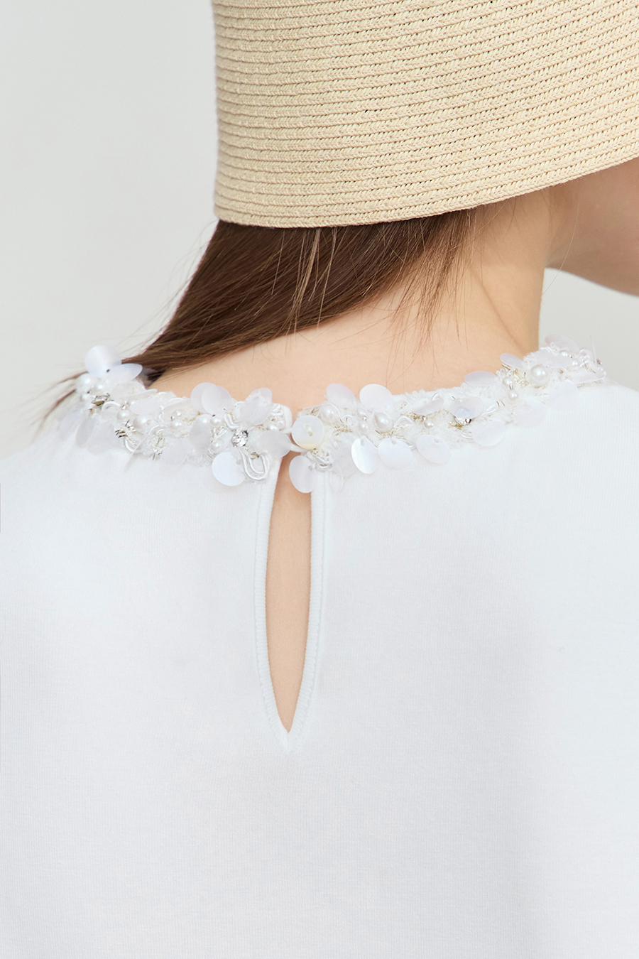Bead & Sequin Decorated T-shirt