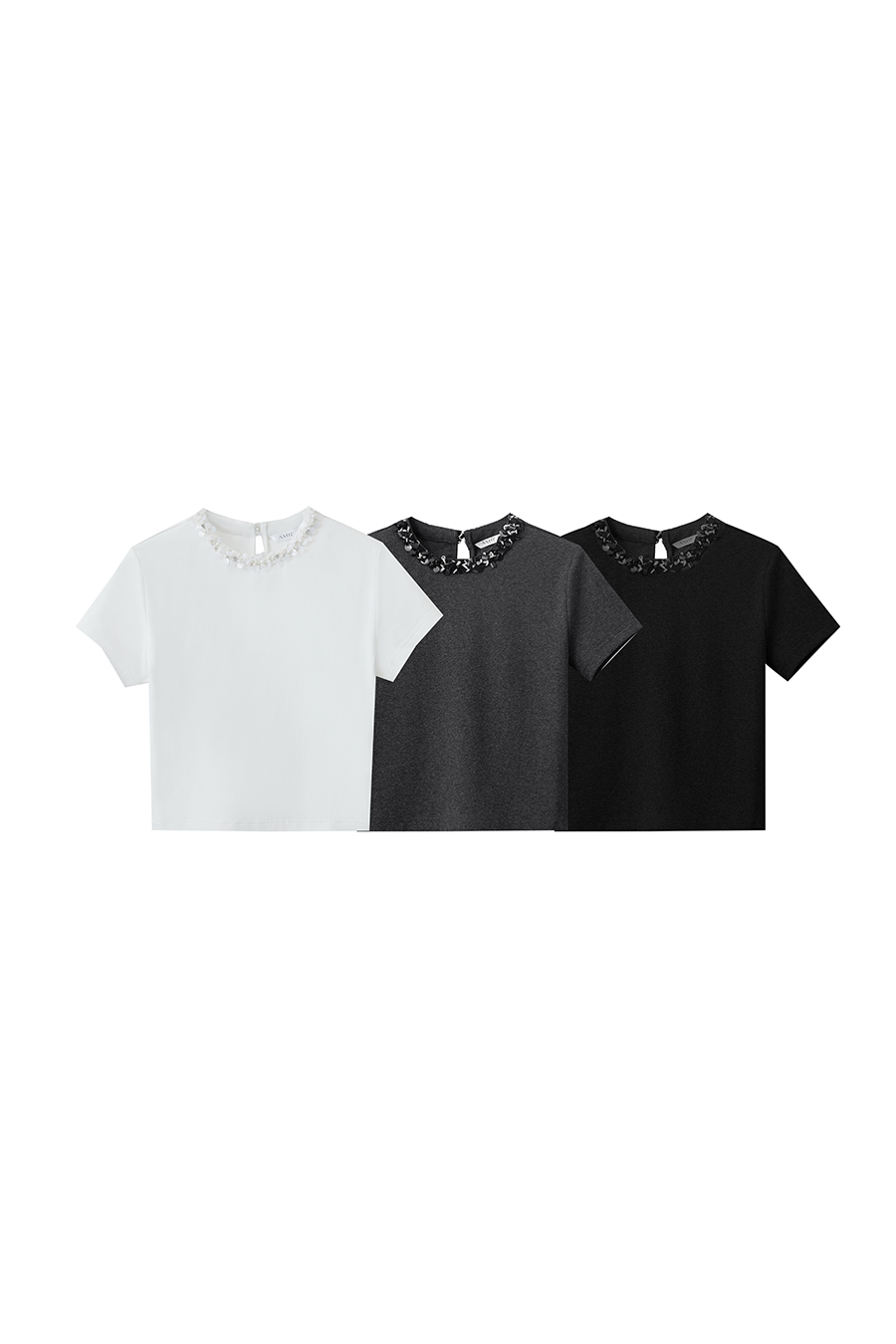 Bead & Sequin Decorated T-shirt