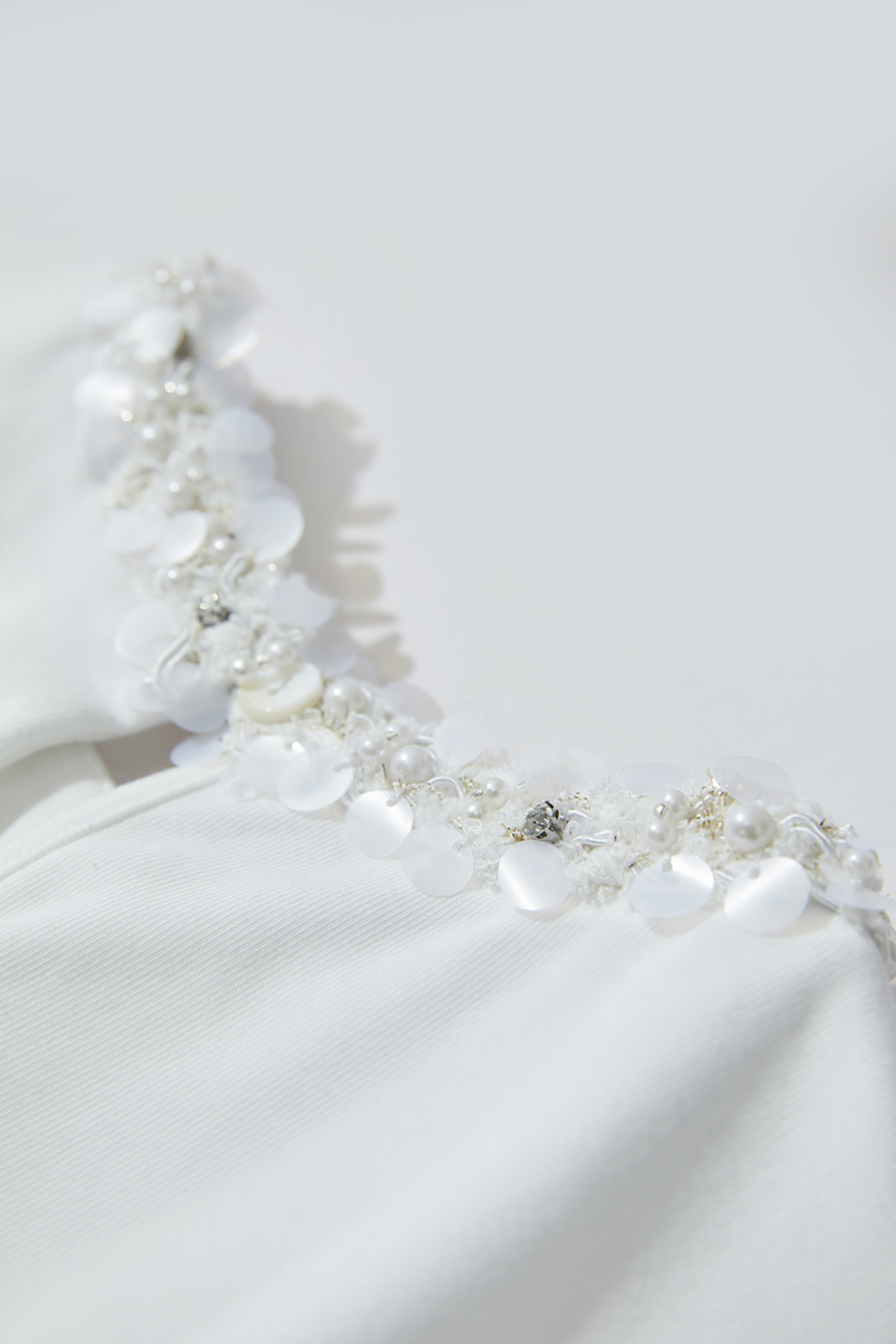Bead & Sequin Decorated T-shirt