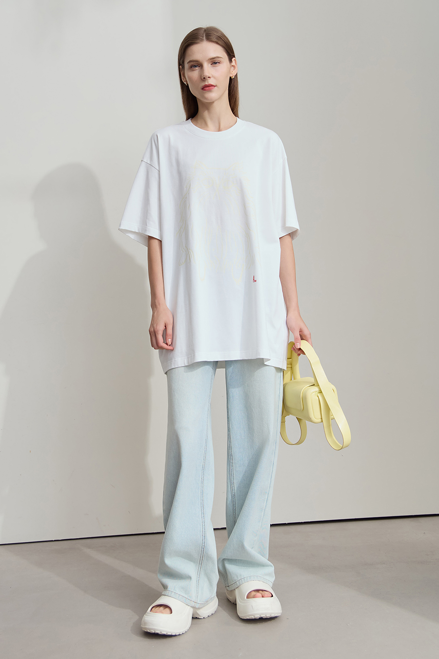 Cat Printed Cotton T-shirt