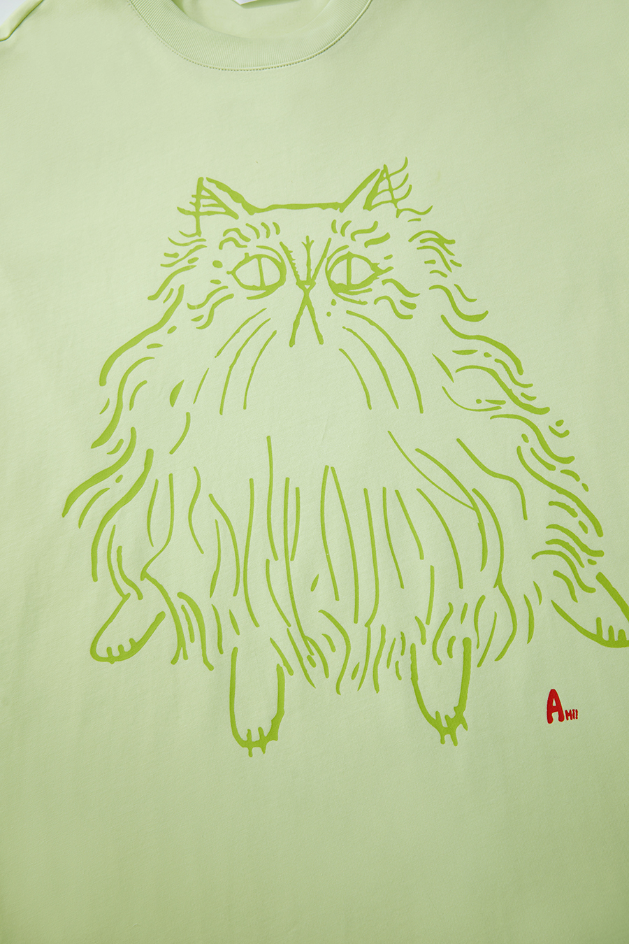 Cat Printed Cotton T-shirt