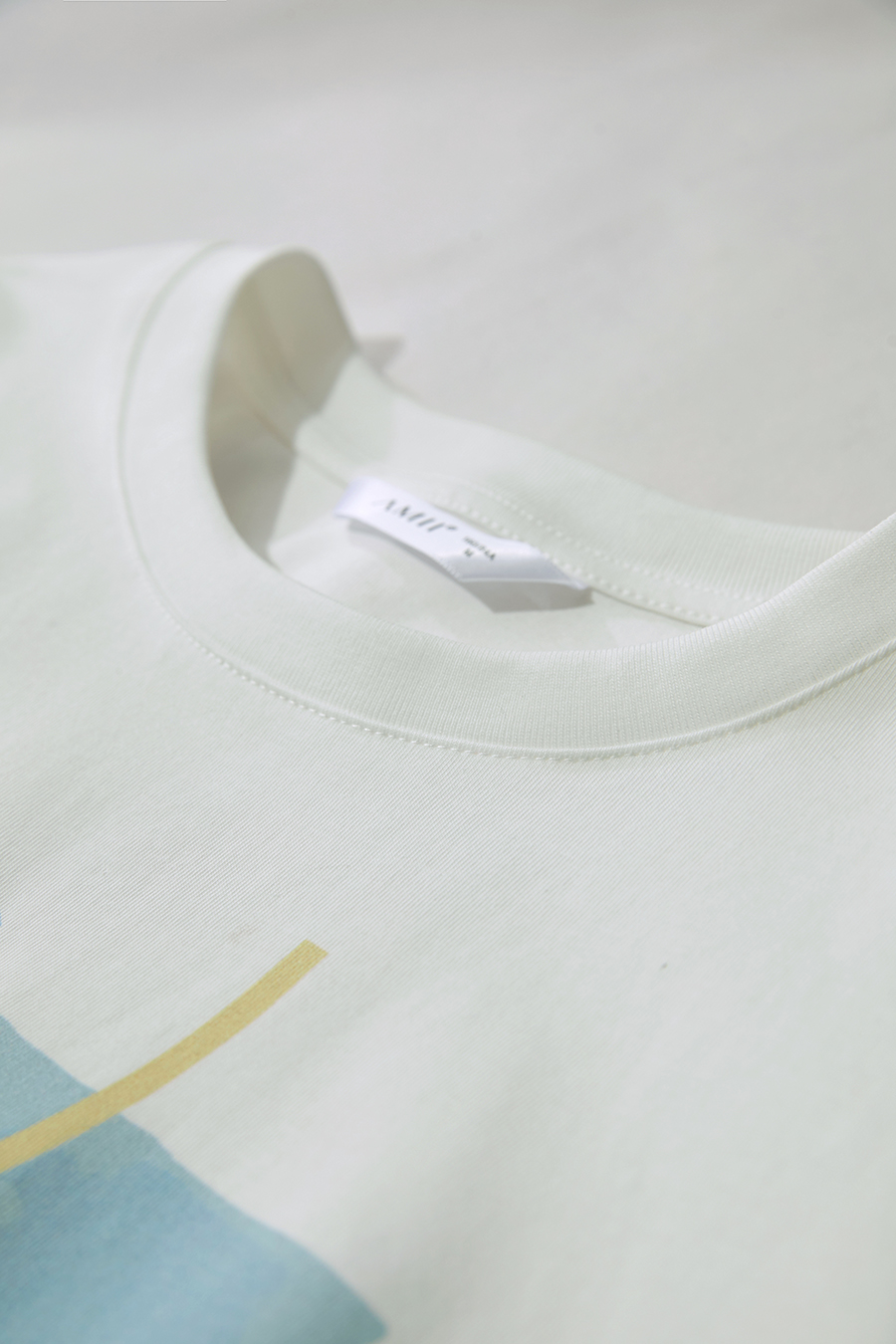 Abstract print drop-shoulder tee|AMII