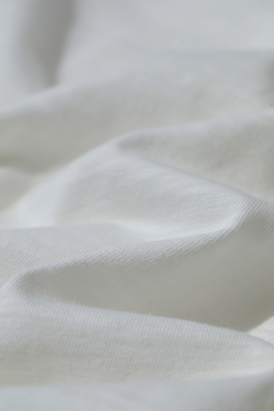 V-neck Ruched Cotton T-shirt