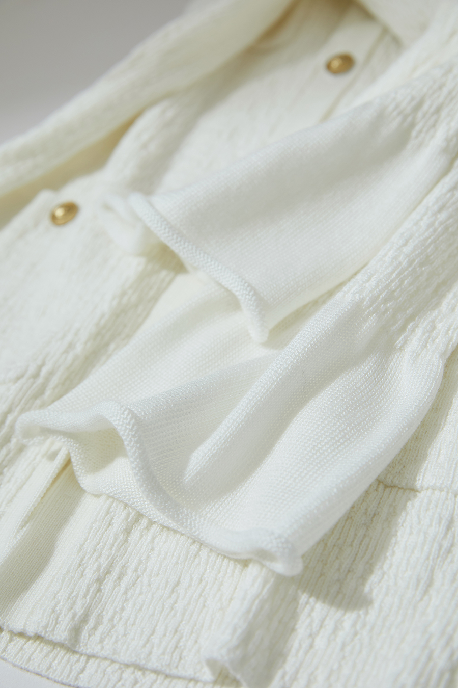 Micro Flare Sleeve Knit Cardigan|AMII-AMII.com