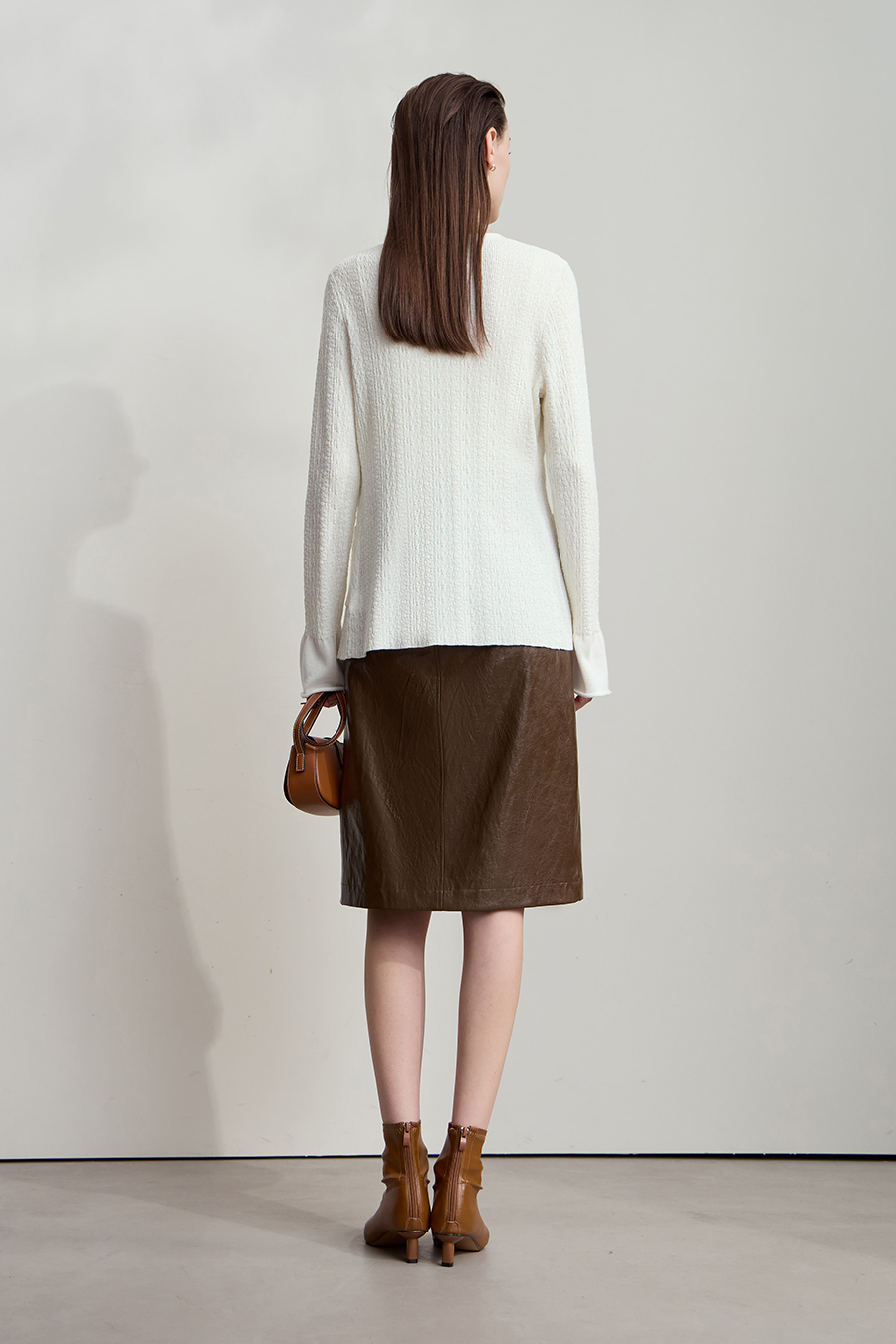 Micro Flare Sleeve Knit Cardigan|AMII-AMII.com