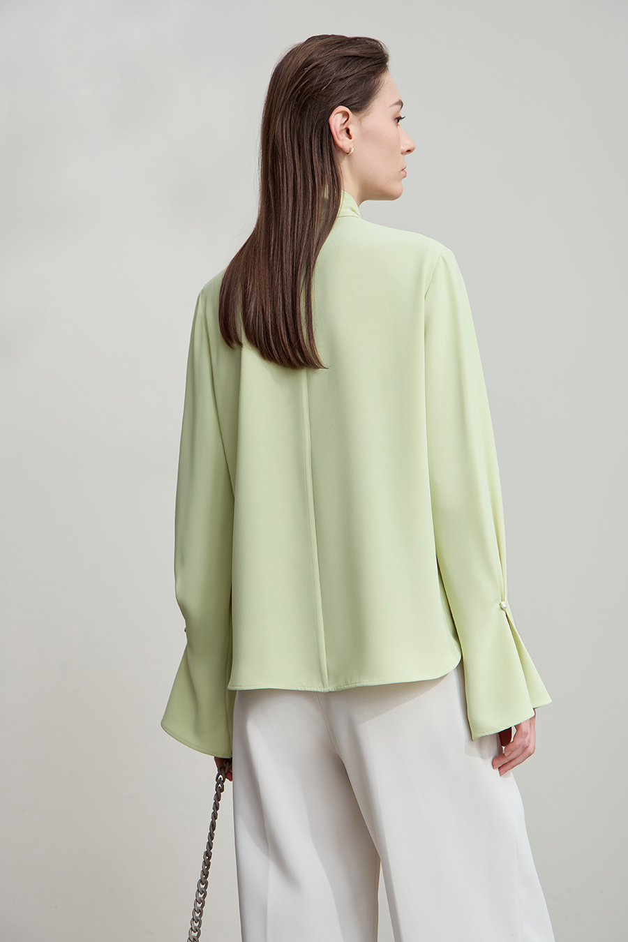 Bell Sleeve Chiffon Blouse