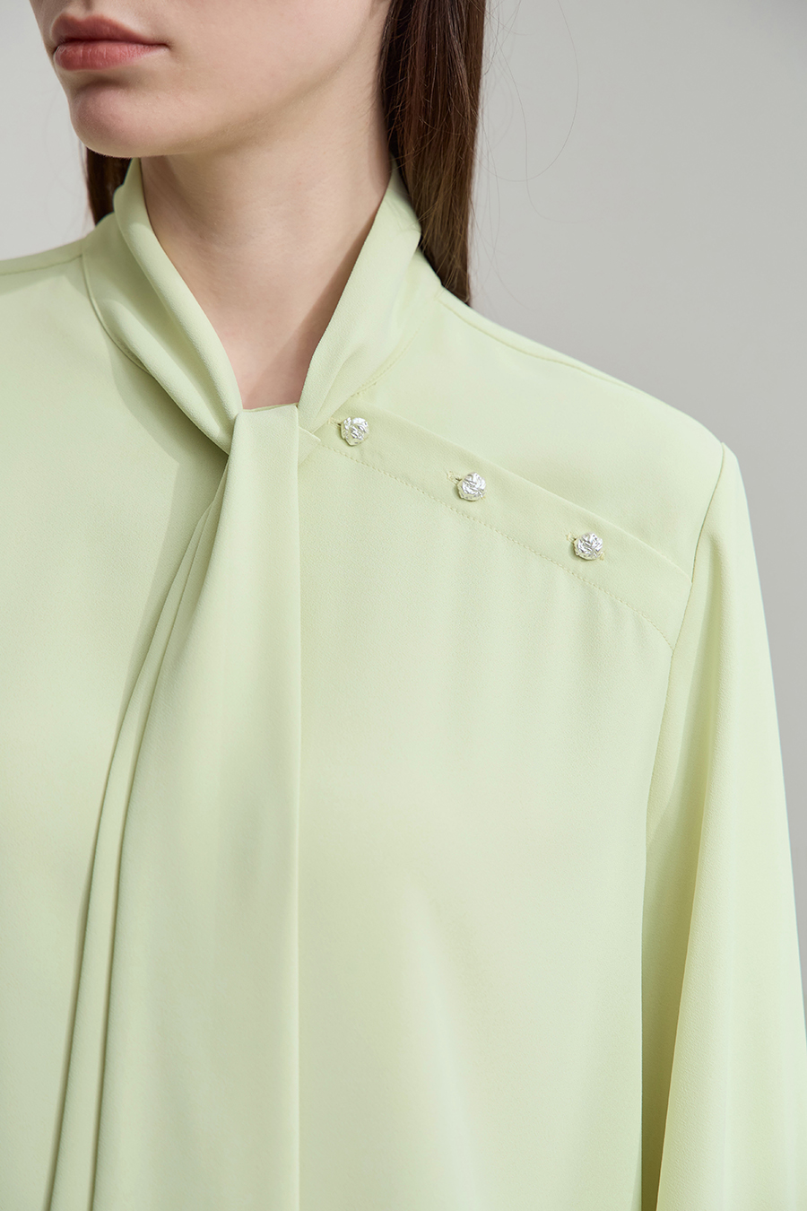 Bell Sleeve Chiffon Blouse