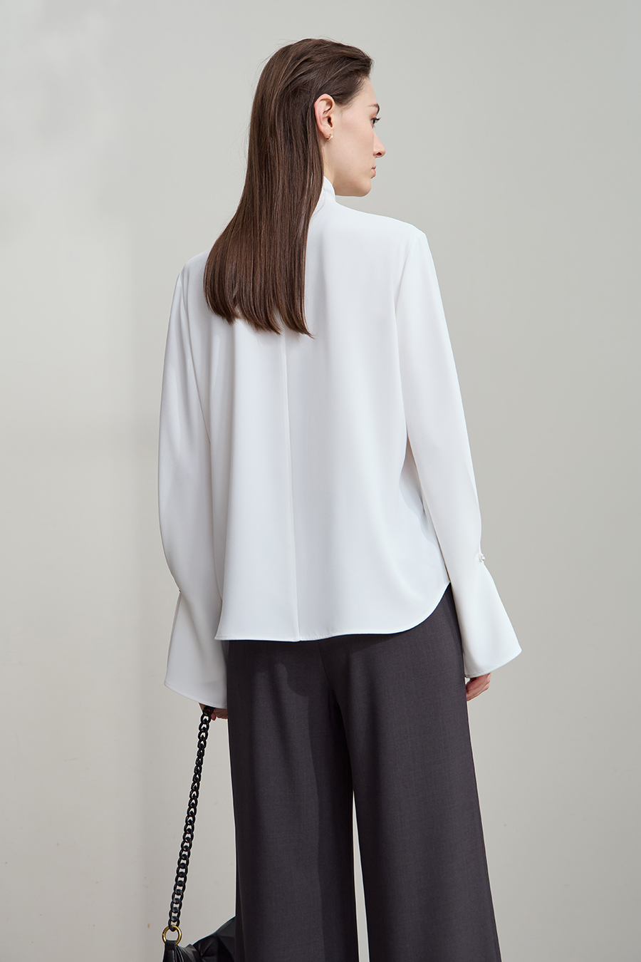 Bell Sleeve Chiffon Blouse