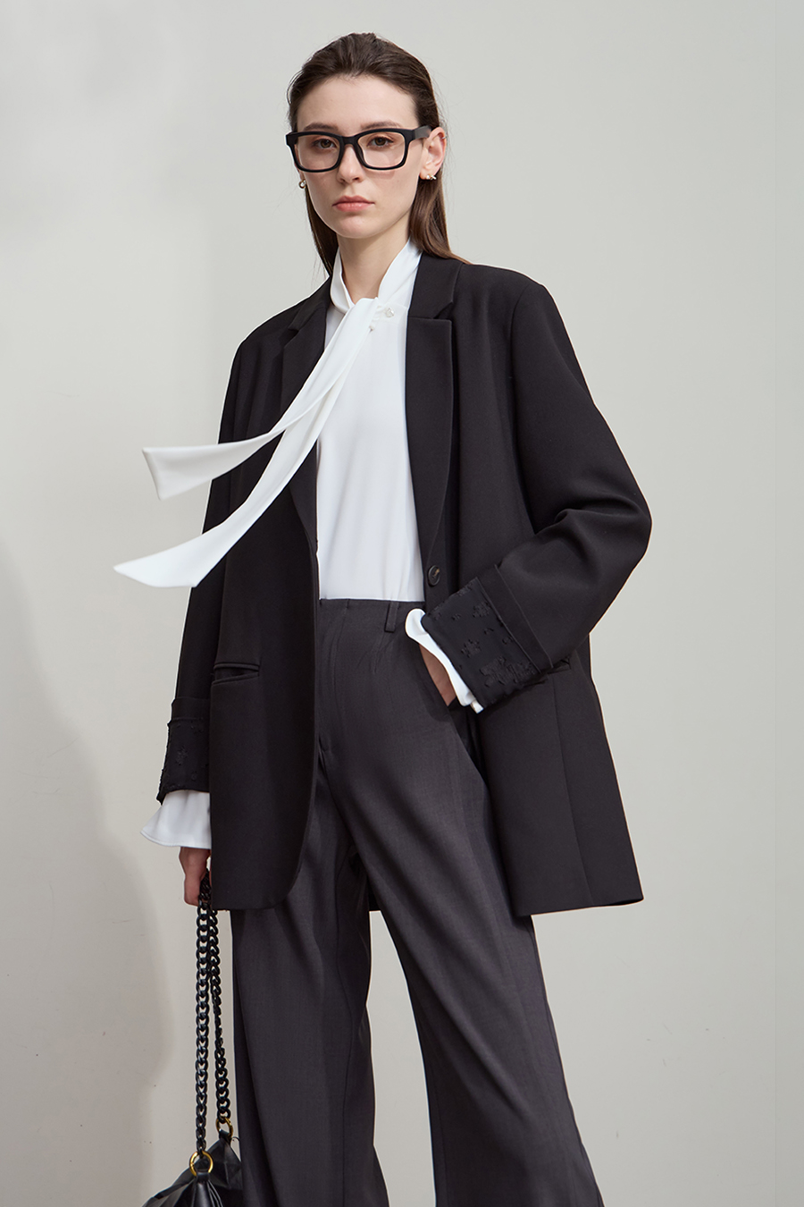 Bell Sleeve Chiffon Blouse