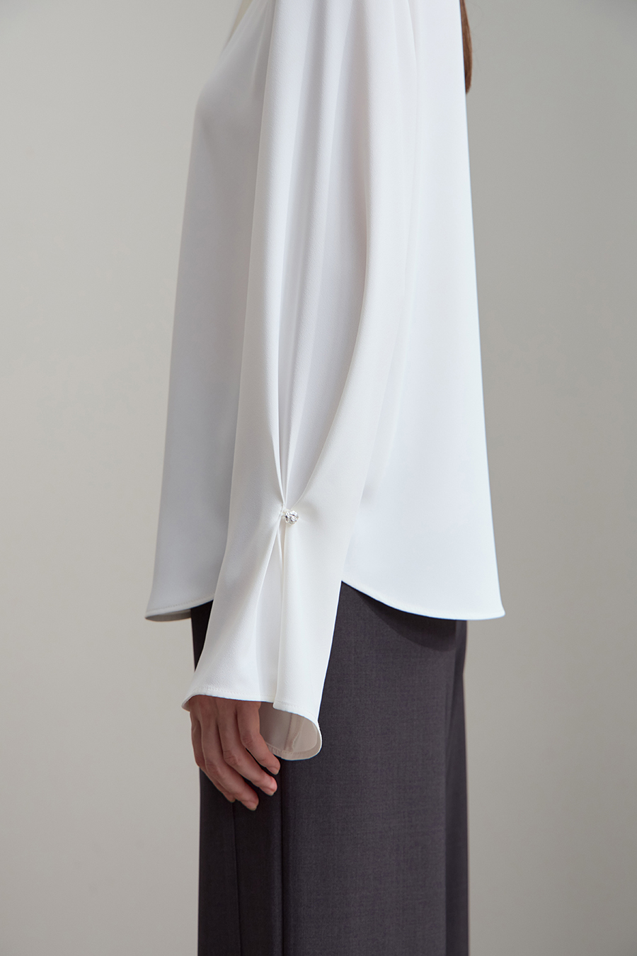 Bell Sleeve Chiffon Blouse