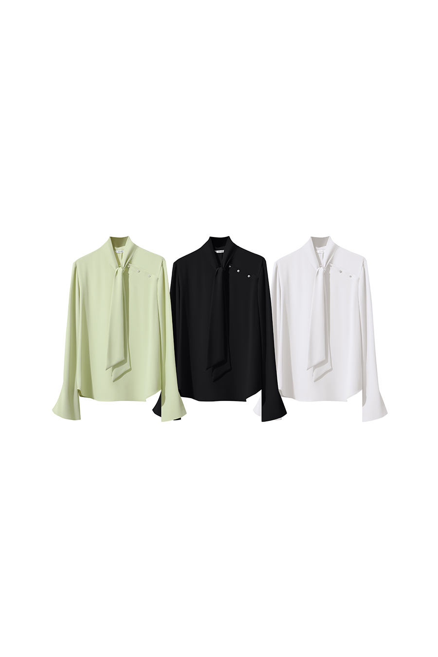 Bell Sleeve Chiffon Blouse