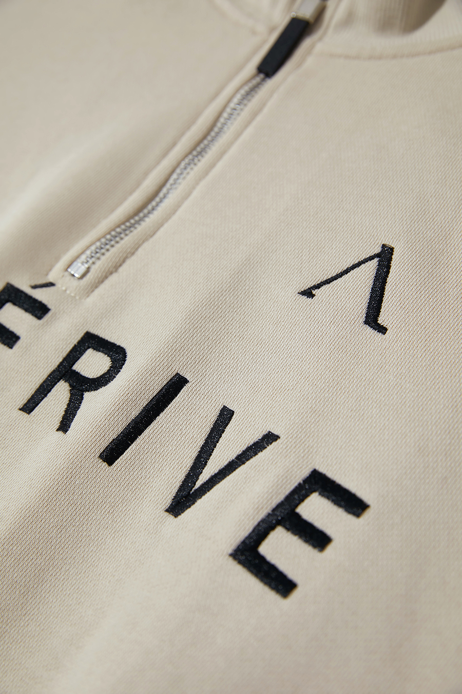 Letter Embroidered Cotton Sweatshirt