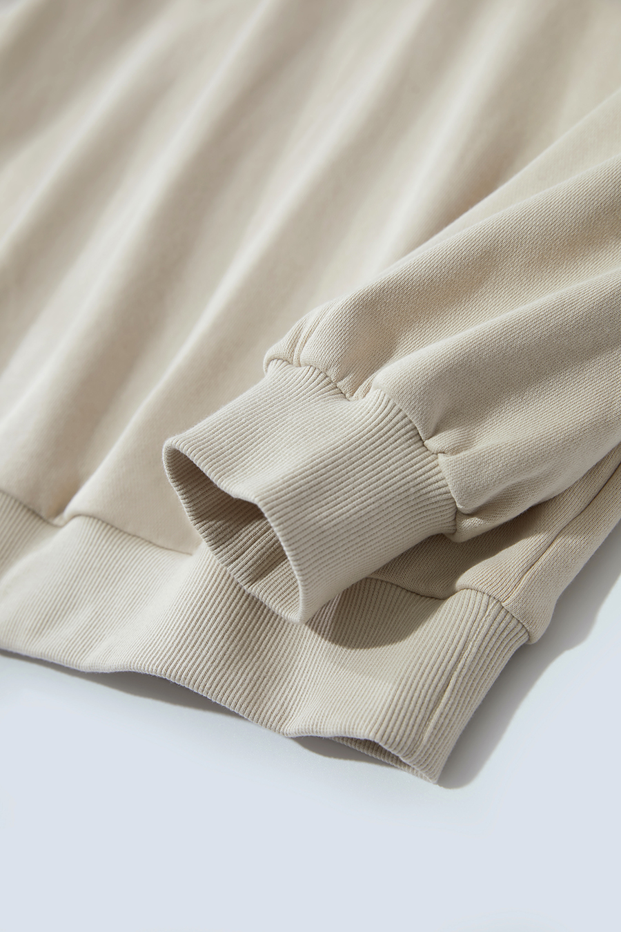 Letter Embroidered Cotton Sweatshirt