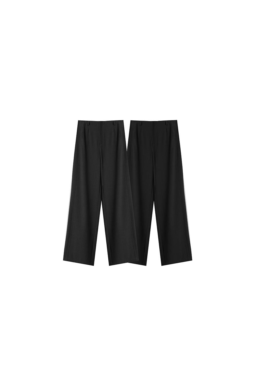 Wide - leg Slightly Elastic Casual Long Pants|AMII-AMII.com