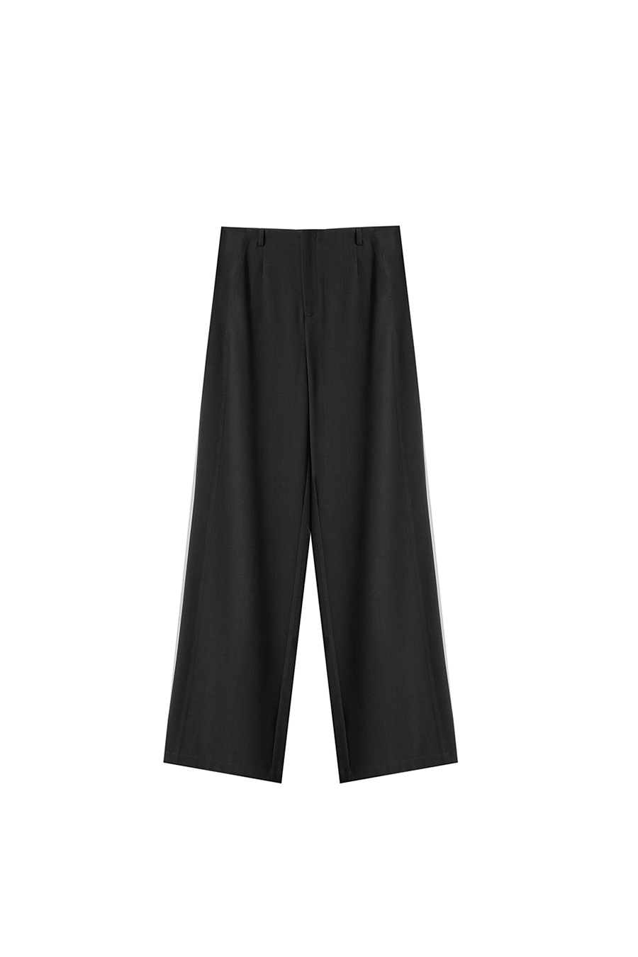 Wide - leg Slightly Elastic Casual Long Pants|AMII-AMII.com