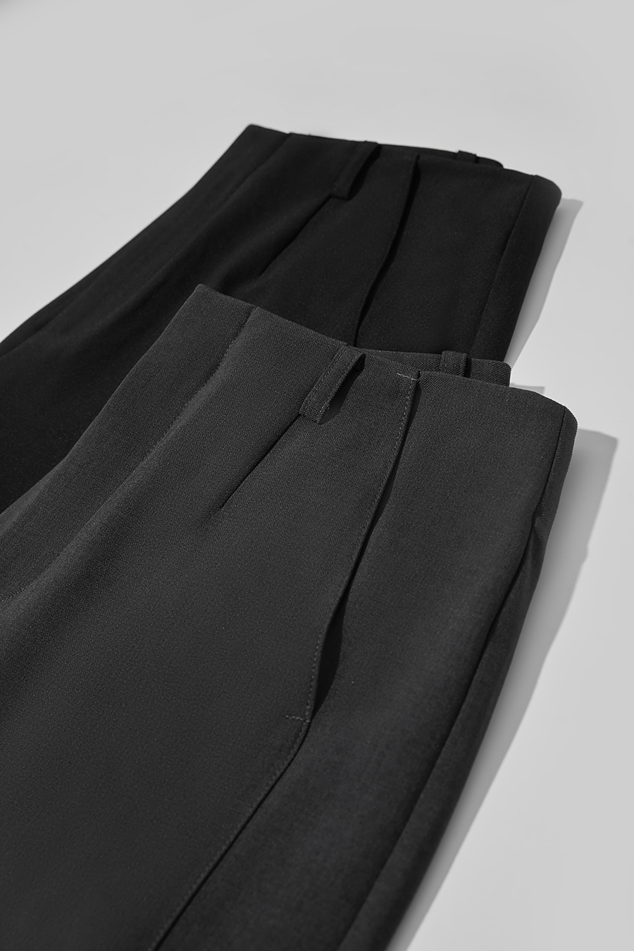 Wide - leg Slightly Elastic Casual Long Pants|AMII-AMII.com