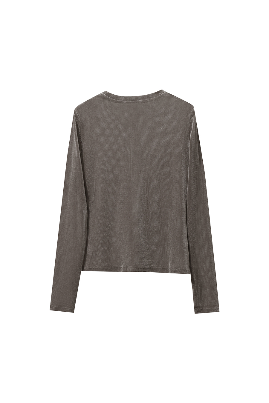 Small Crew Neck Velvet T-shirt