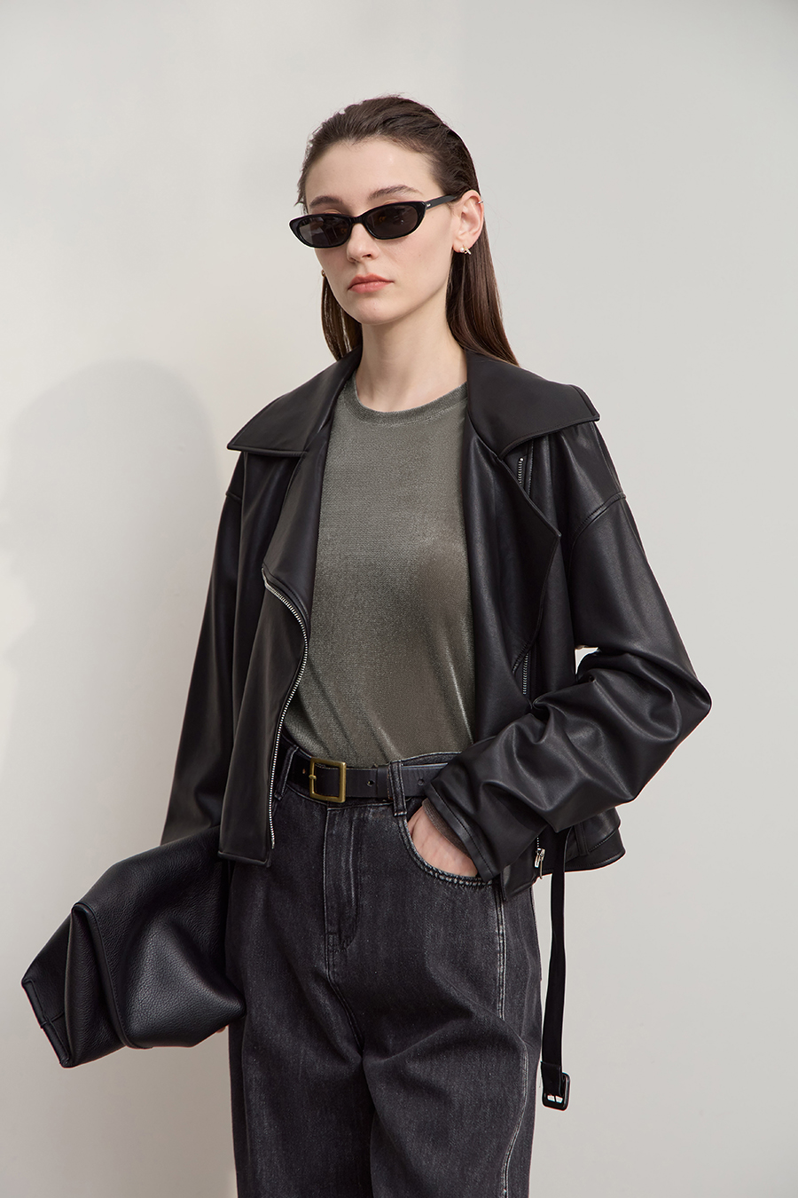 Small Crew Neck Velvet T-shirt