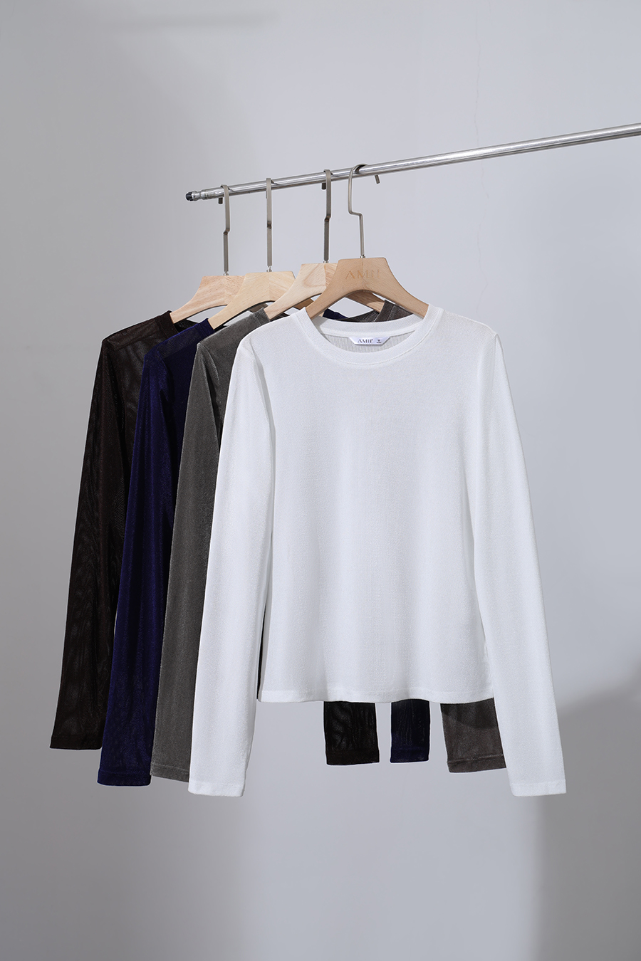 Small Crew Neck Velvet T-shirt