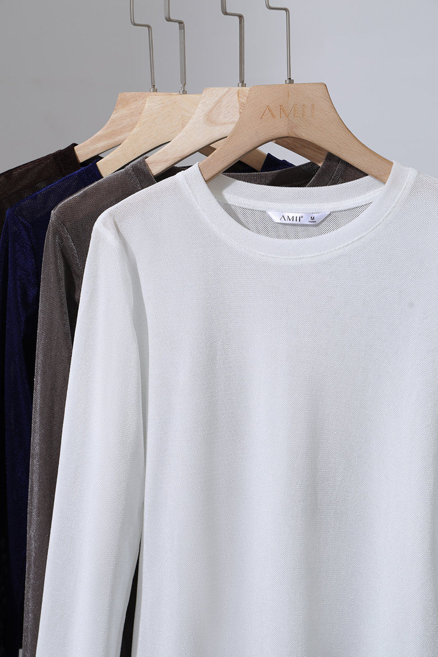 Small Crew Neck Velvet T-shirt