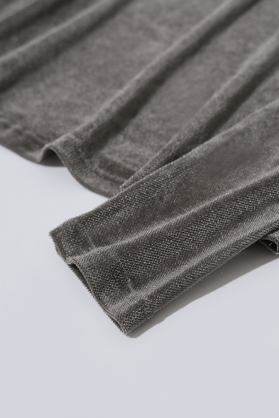 Small Crew Neck Velvet T-shirt