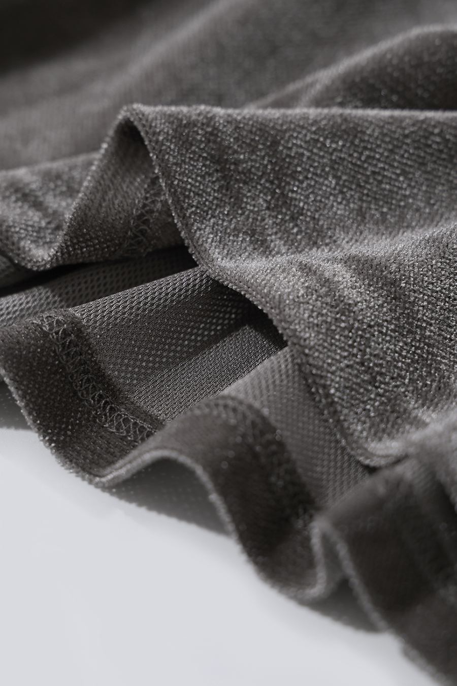 Small Crew Neck Velvet T-shirt