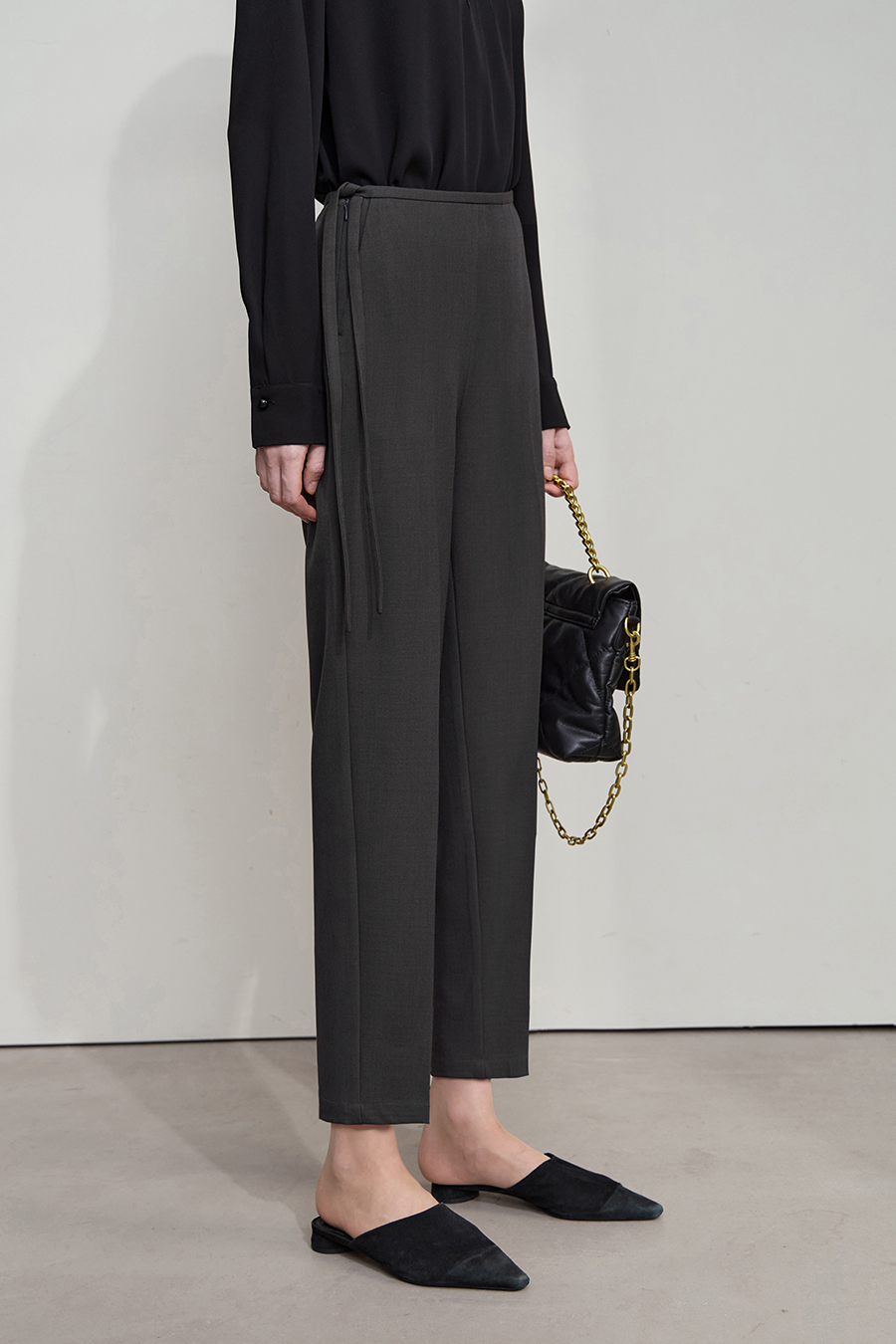 Tapered Cropped Casual Pants|AMII-AMII.com