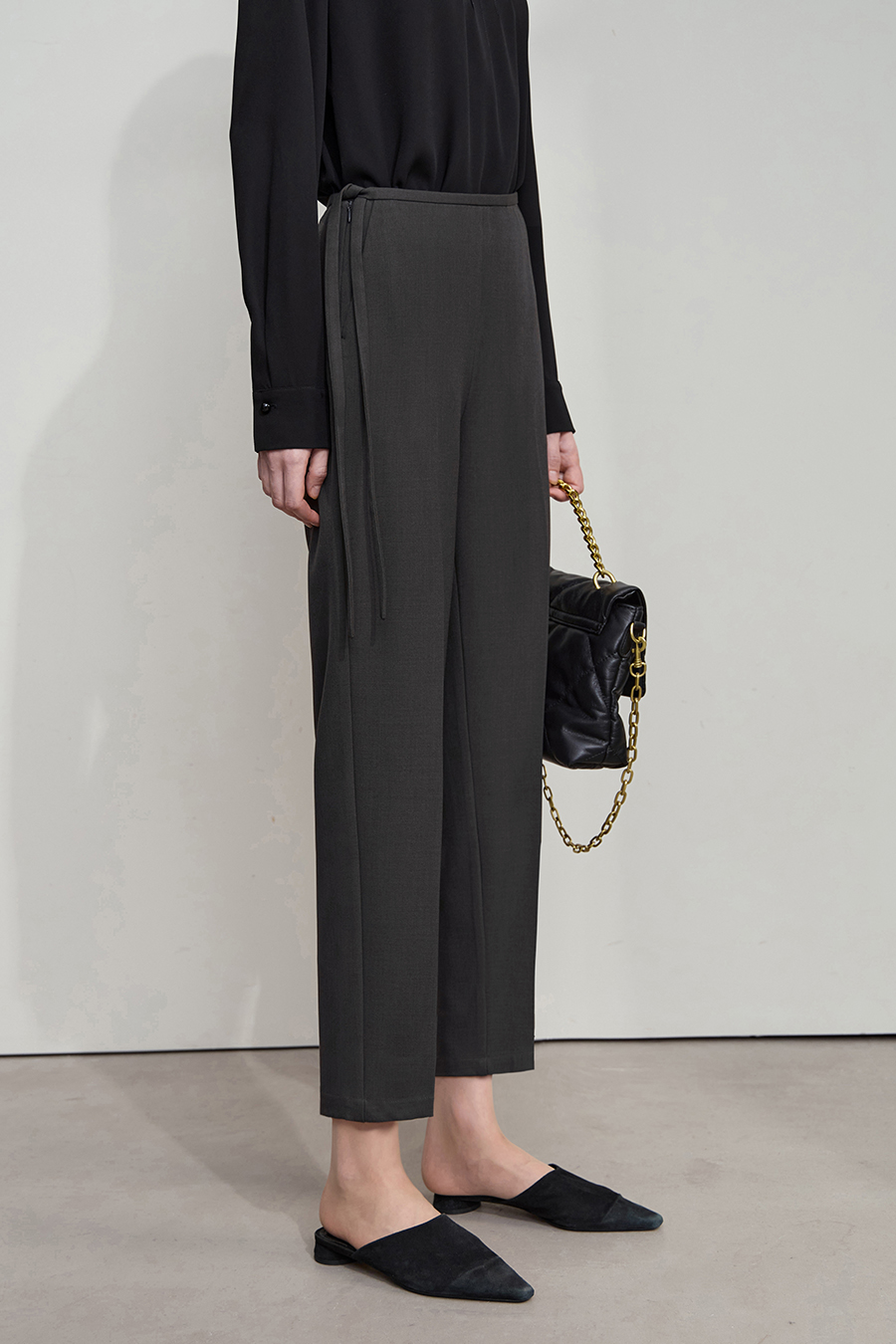 Tapered Cropped Casual Pants|AMII-AMII.com