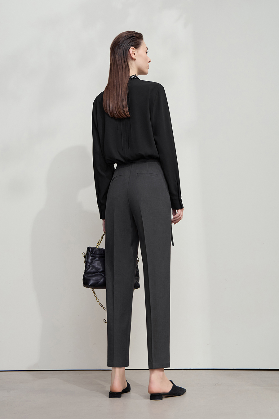 Tapered Cropped Casual Pants|AMII-AMII.com