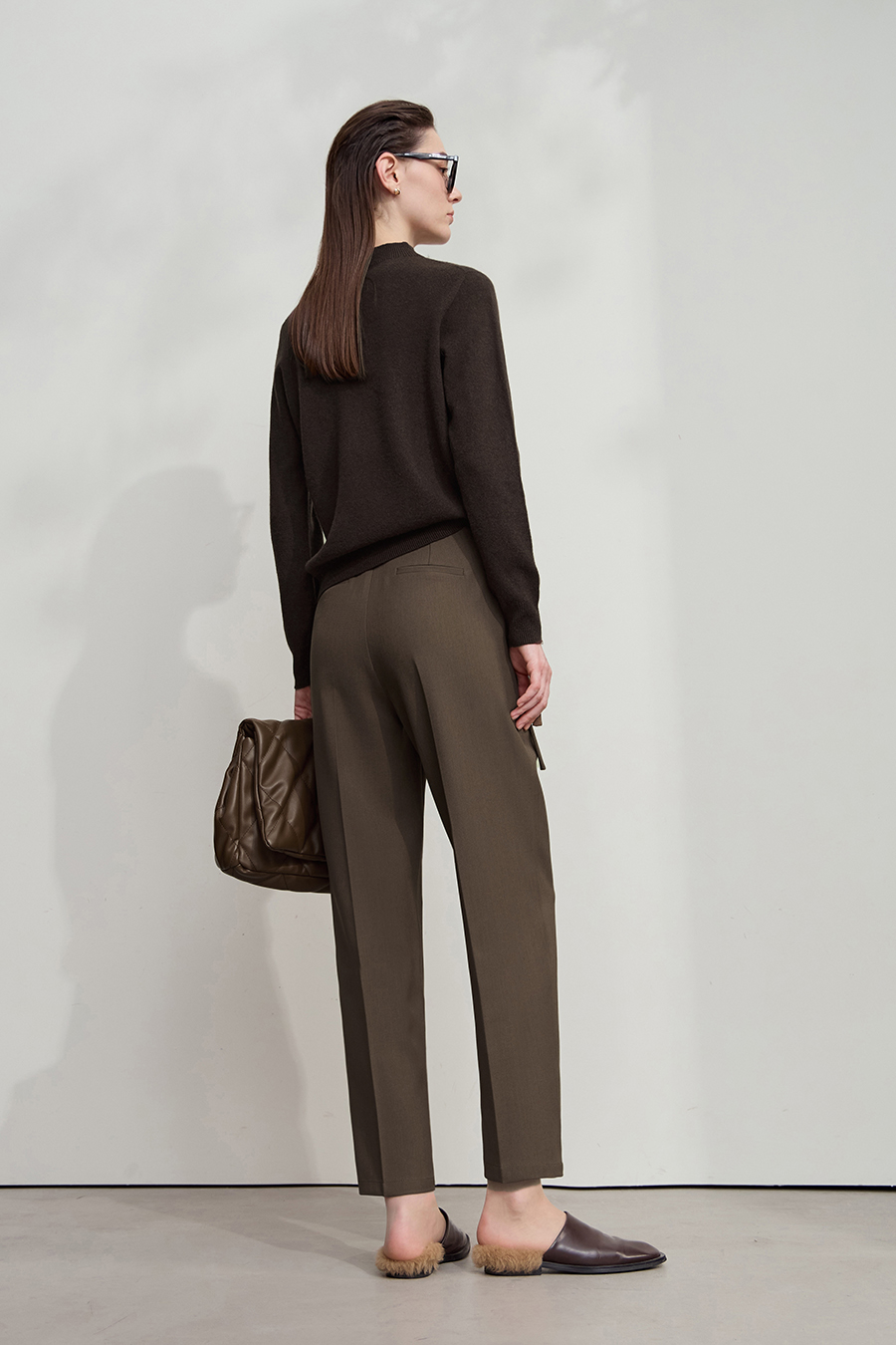 Tapered Cropped Casual Pants|AMII-AMII.com