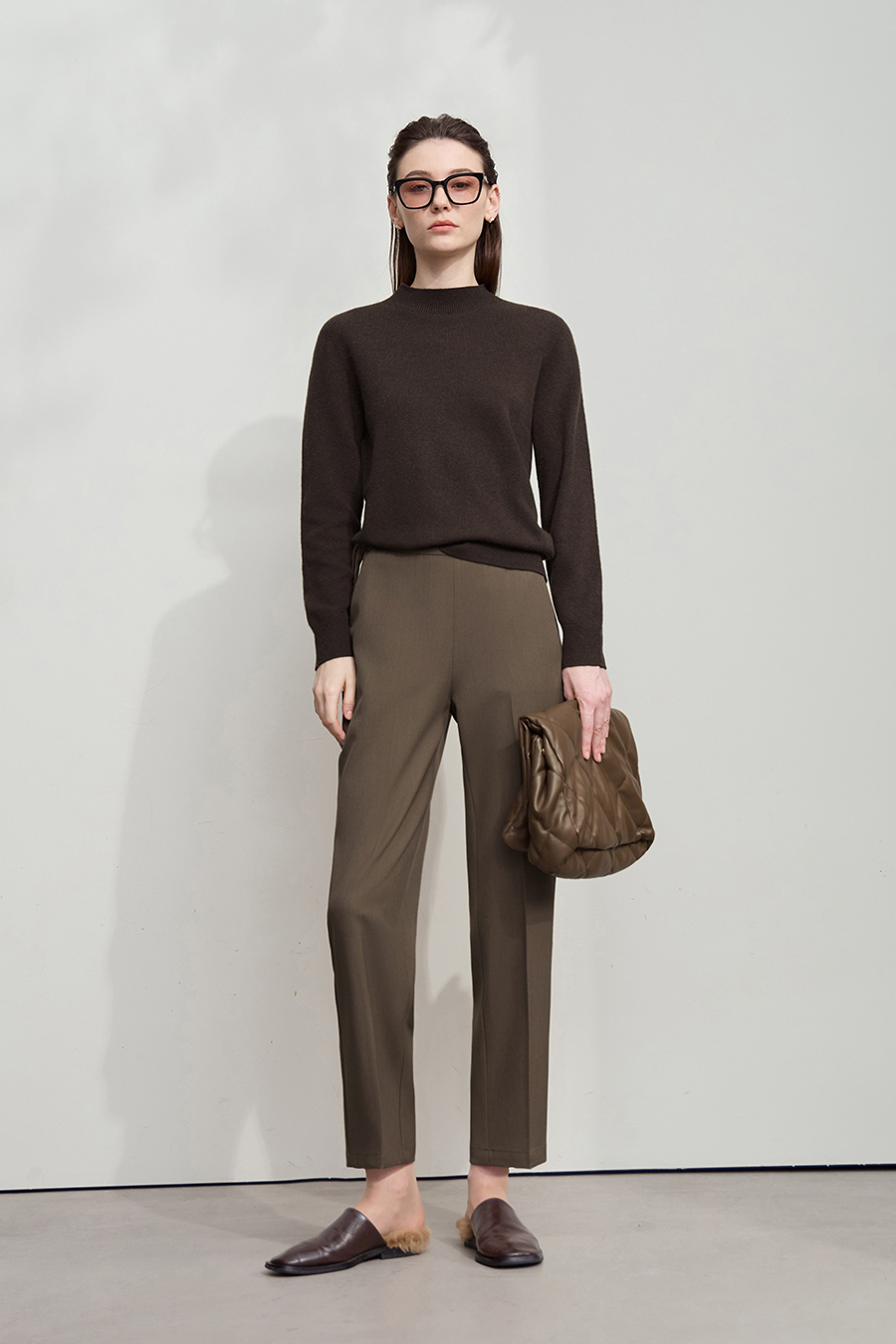 Tapered Cropped Casual Pants|AMII-AMII.com