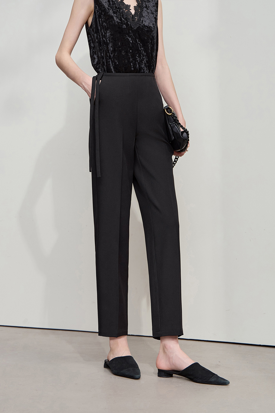 Tapered Cropped Casual Pants|AMII-AMII.com