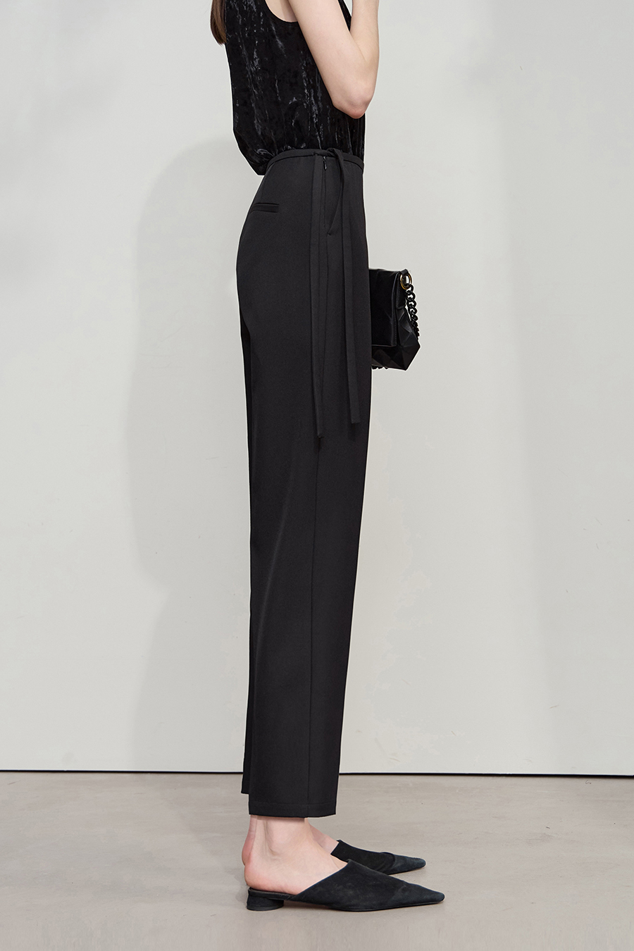 Tapered Cropped Casual Pants|AMII-AMII.com