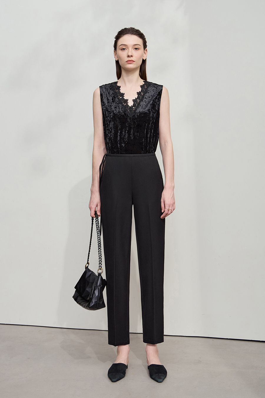 Tapered Cropped Casual Pants|AMII-AMII.com