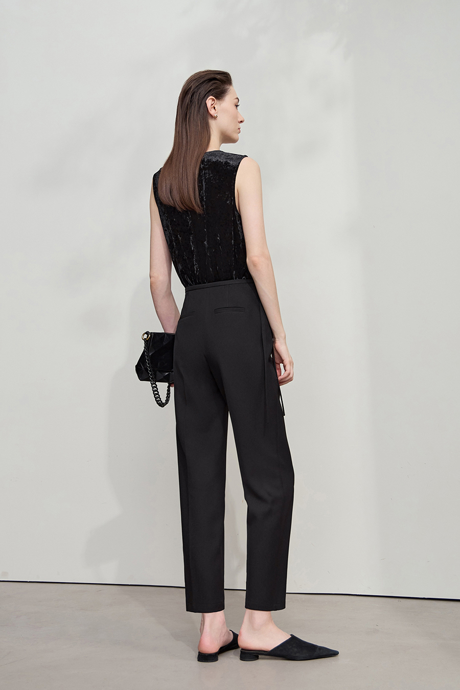 Tapered Cropped Casual Pants|AMII-AMII.com