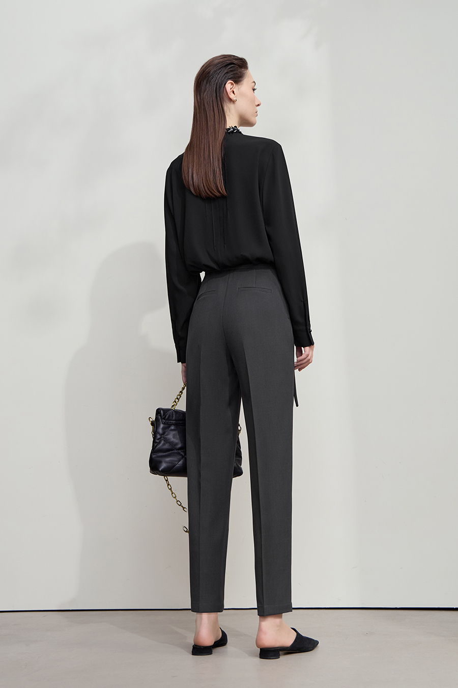 Tapered Cropped Casual Pants|AMII-AMII.com