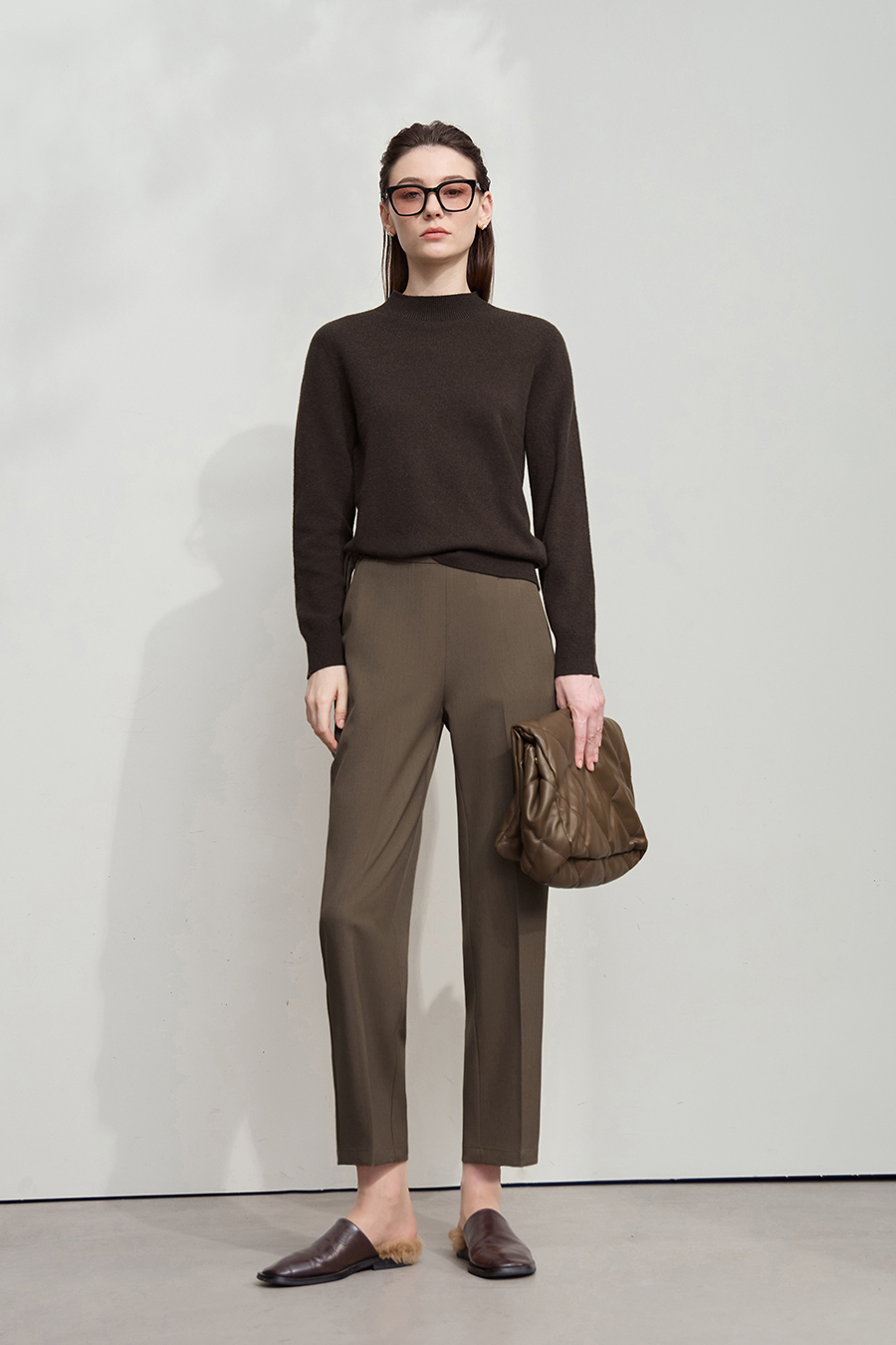 Tapered Cropped Casual Pants|AMII-AMII.com