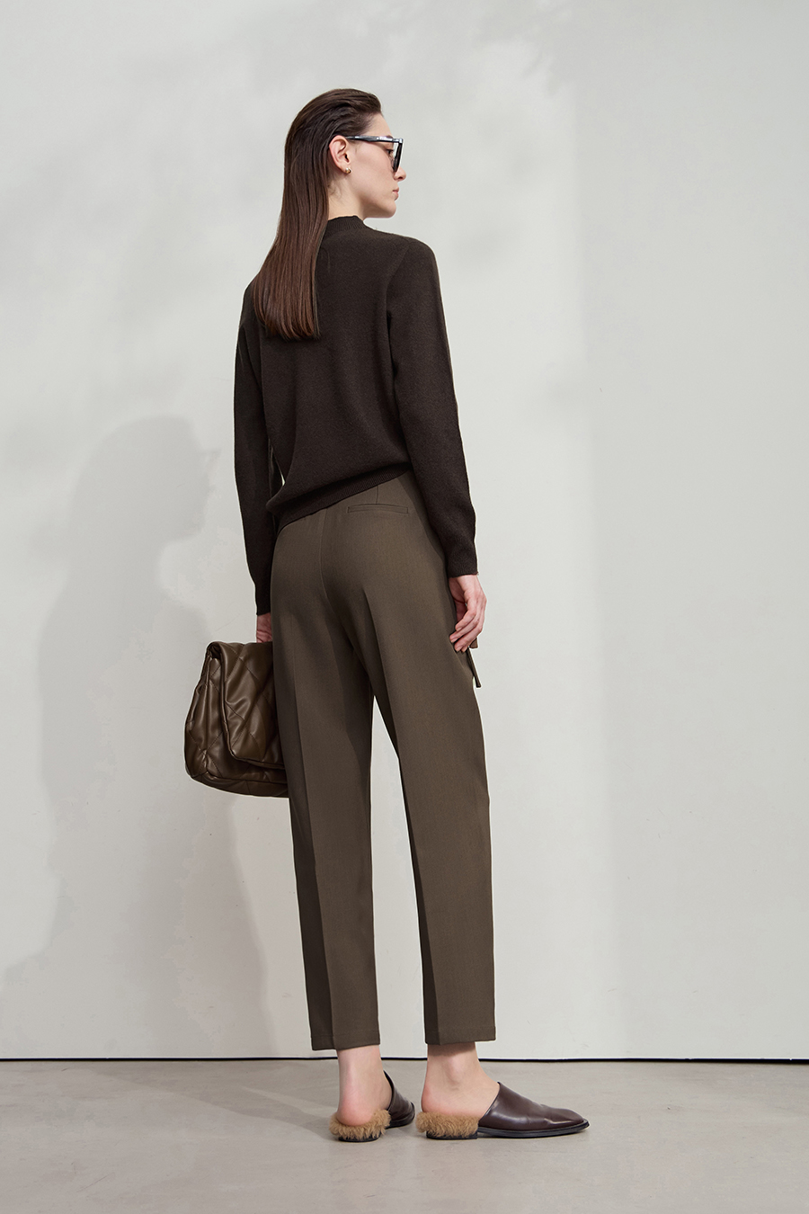 Tapered Cropped Casual Pants|AMII-AMII.com