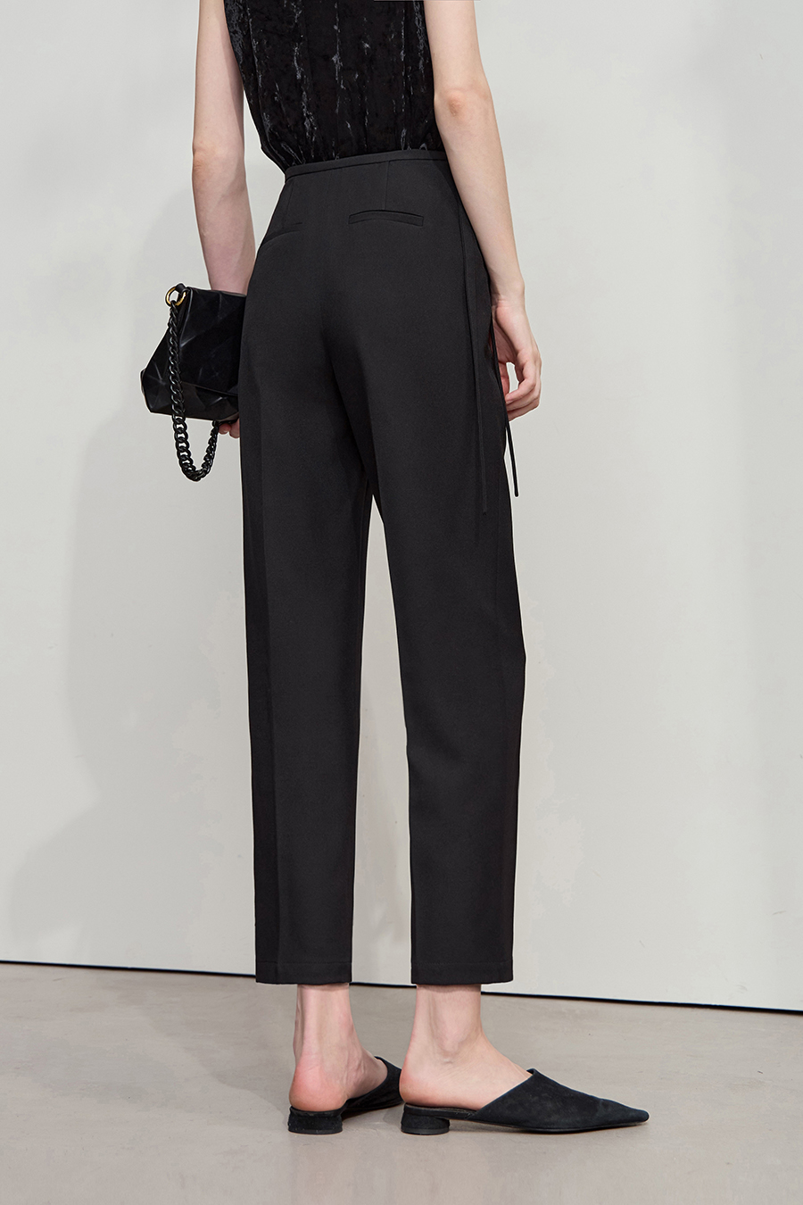 Tapered Cropped Casual Pants|AMII-AMII.com