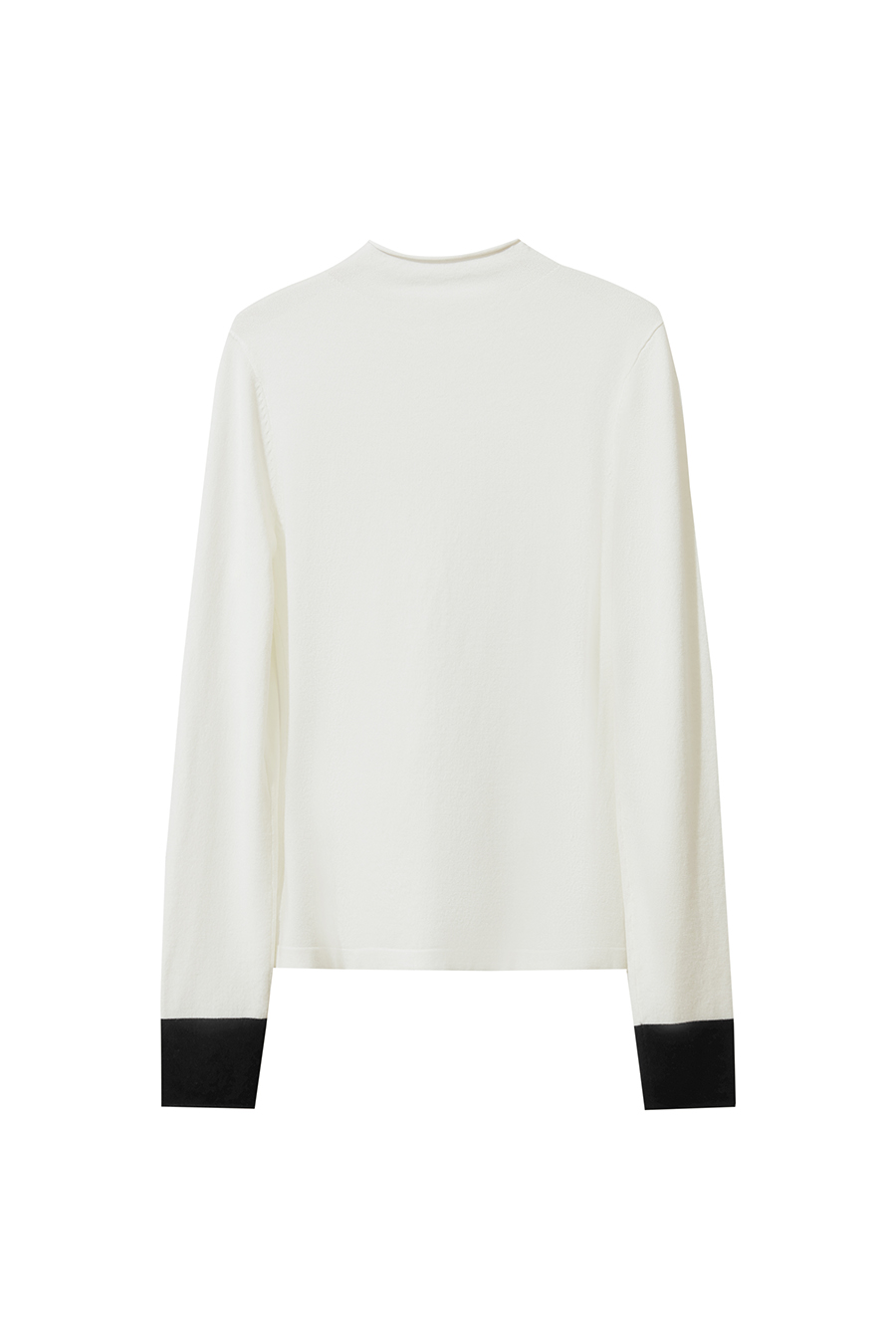 Turtleneck Color Block Cuff Sweater|AMII-AMII.com