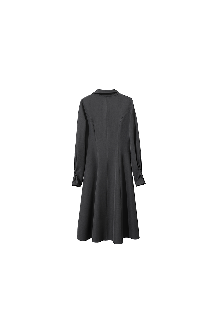 Tie-neck Waist-defined Dress