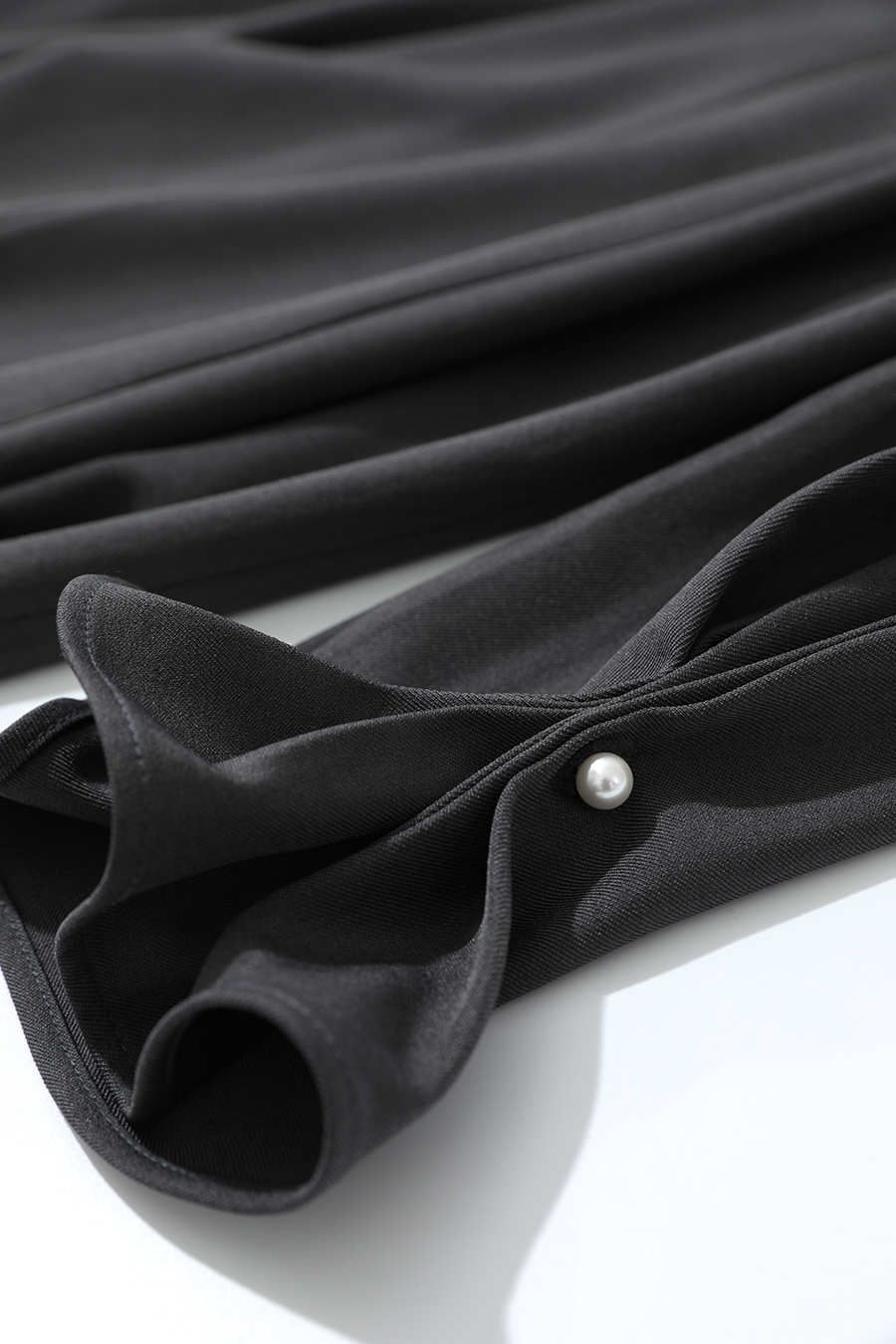 Tie-neck Waist-defined Dress