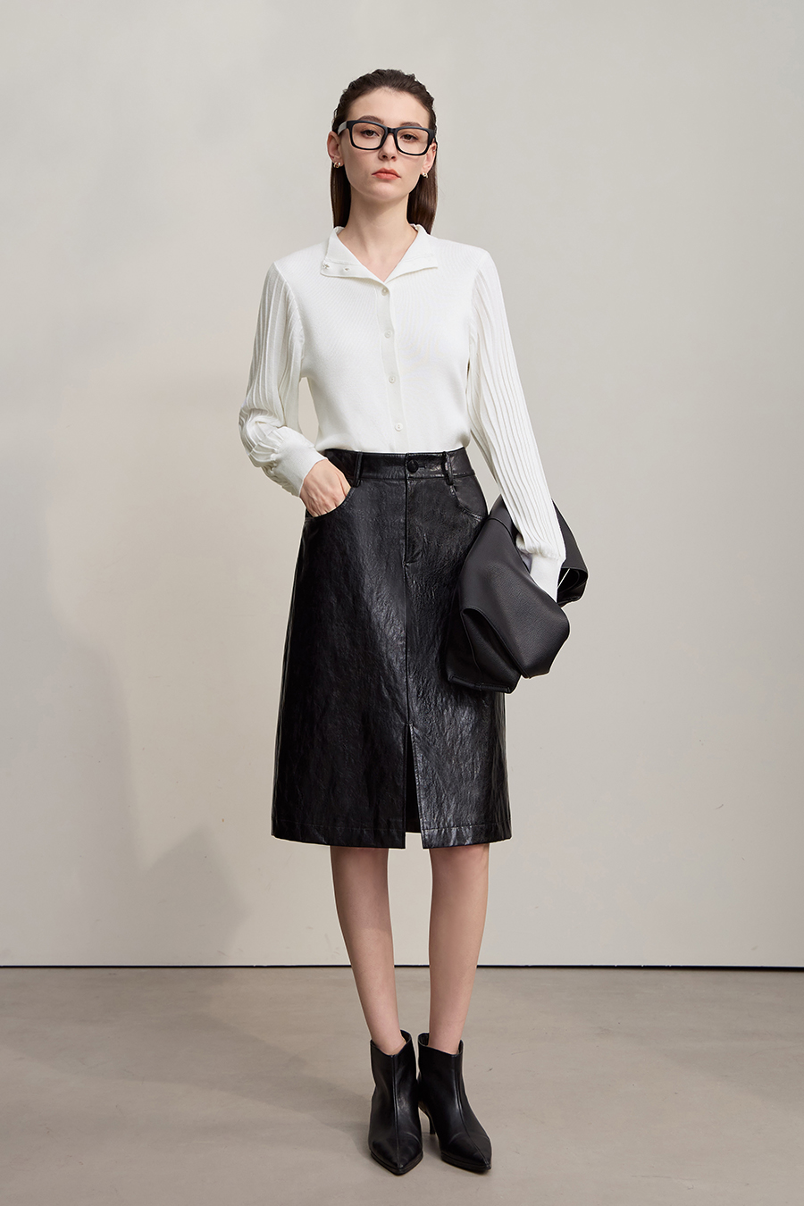 Super Fine Wool Knit Cardigan