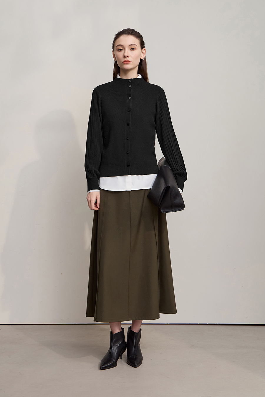 Super Fine Wool Knit Cardigan