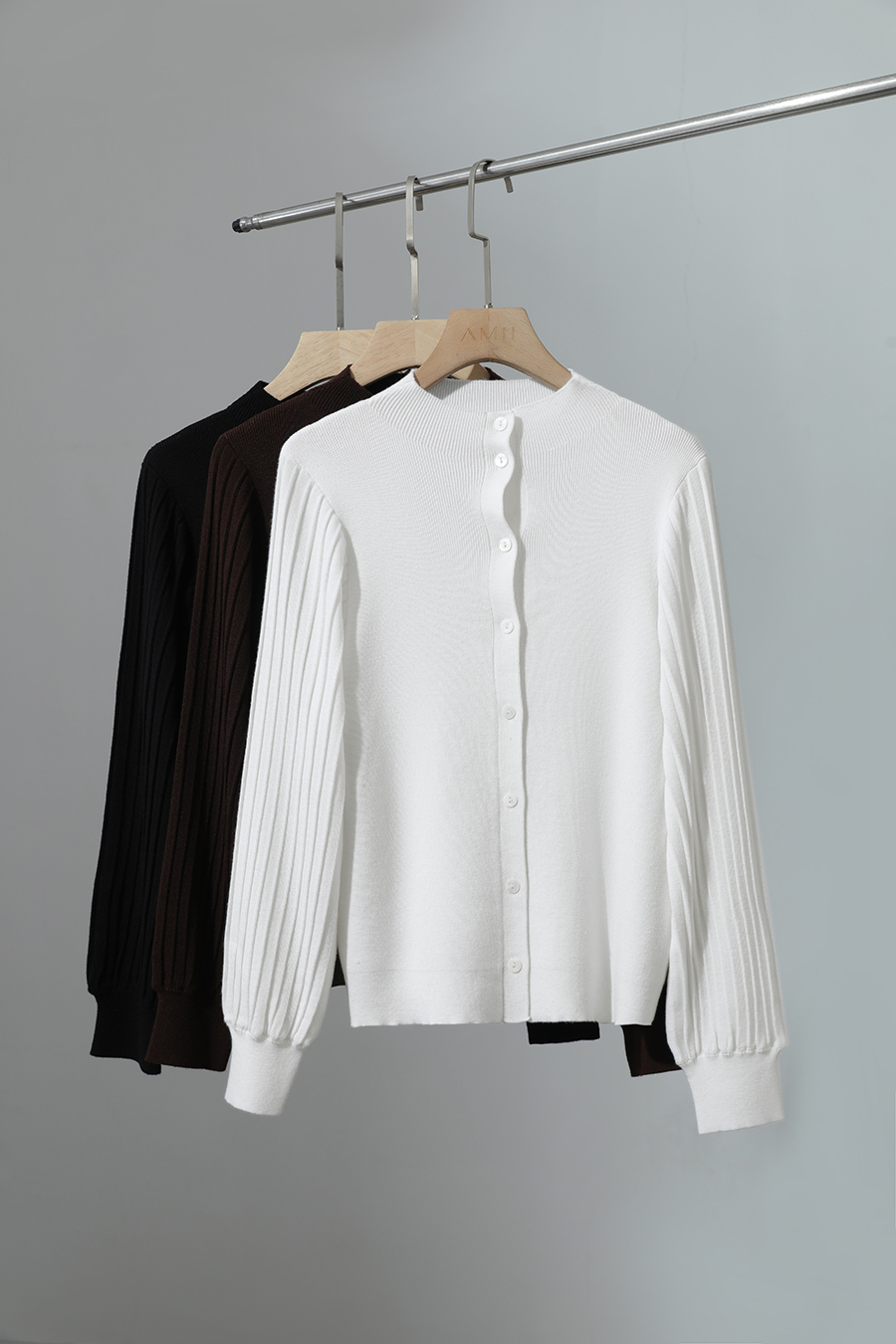 Super Fine Wool Knit Cardigan