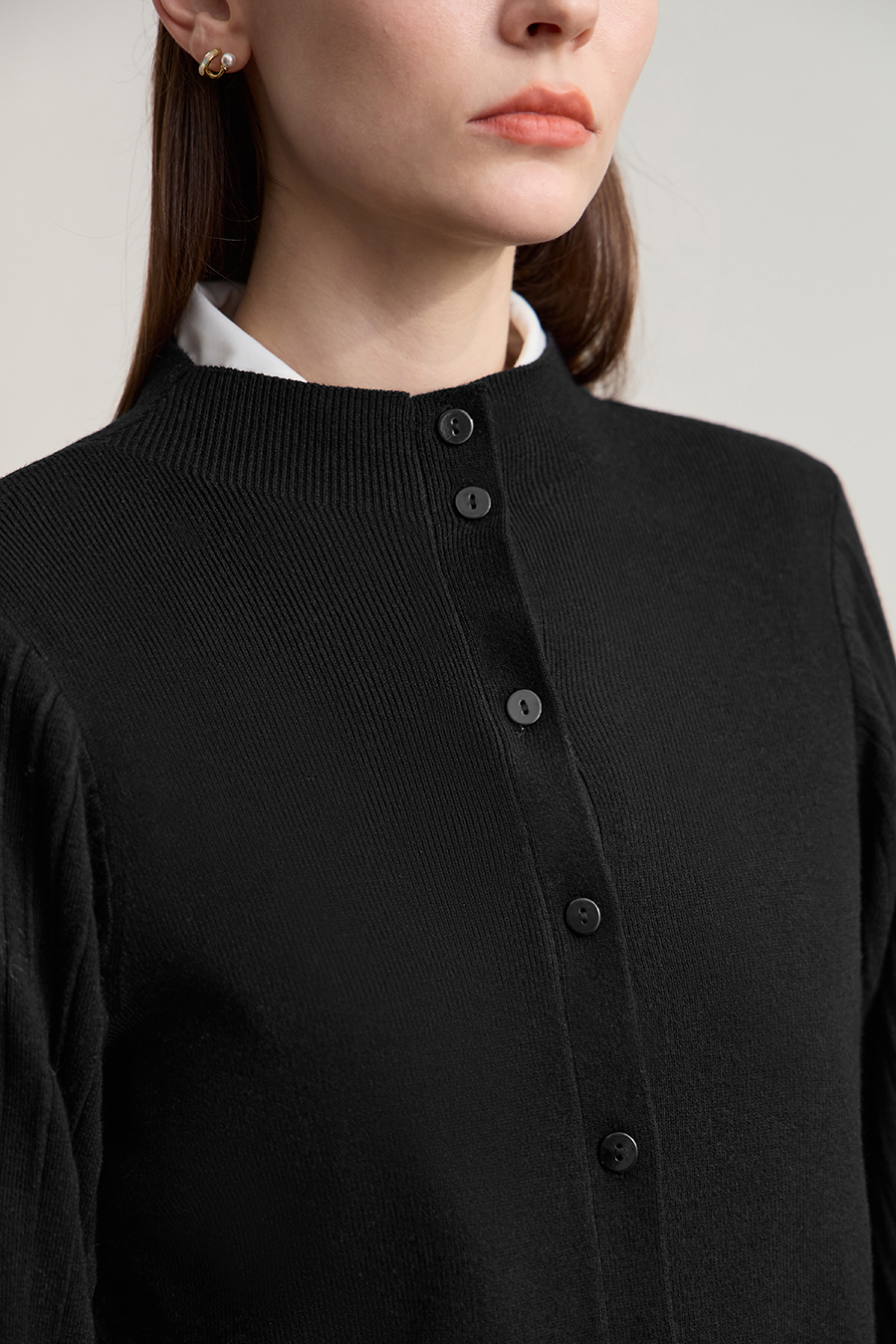 Super Fine Wool Knit Cardigan