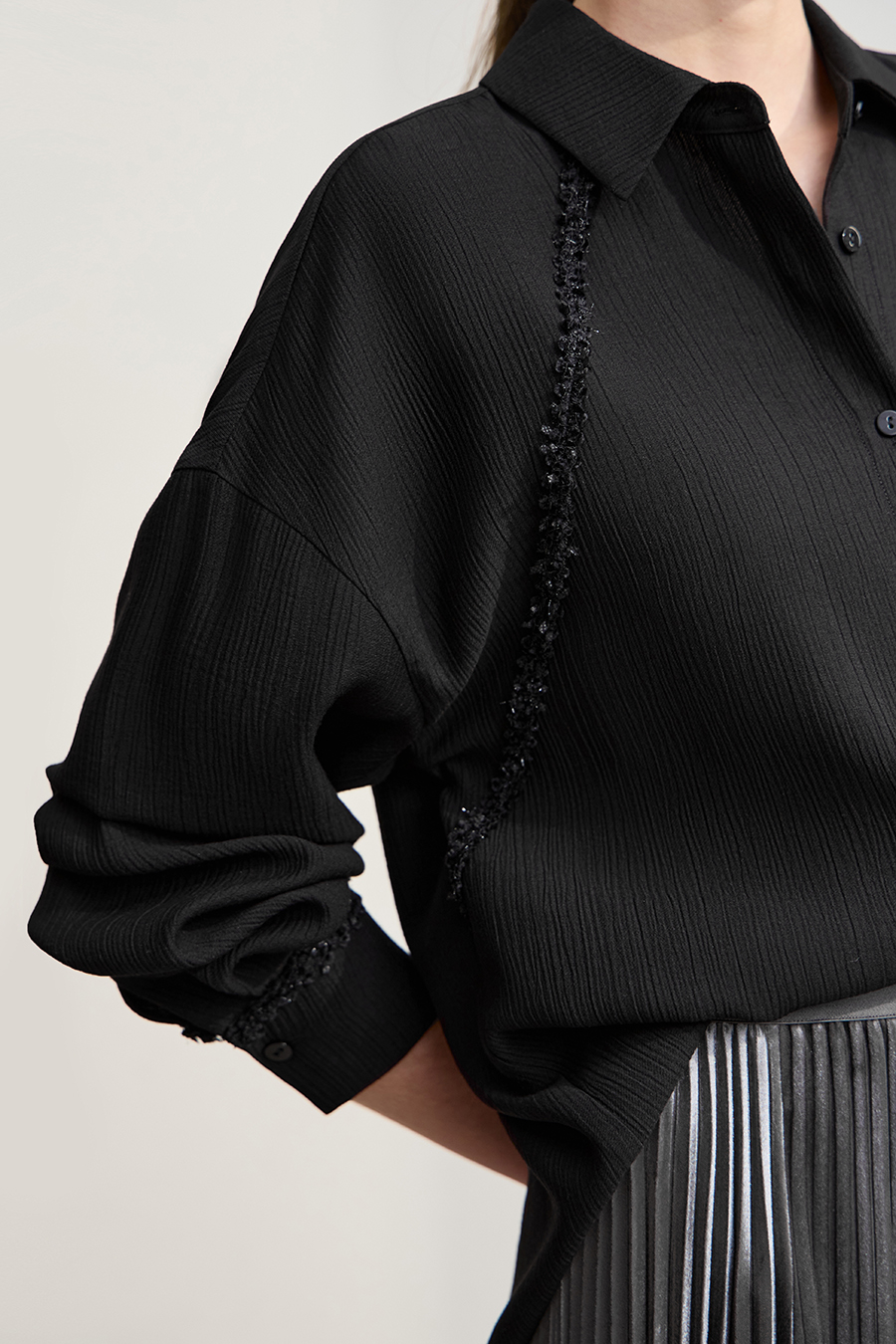 Loose Textured Shirt