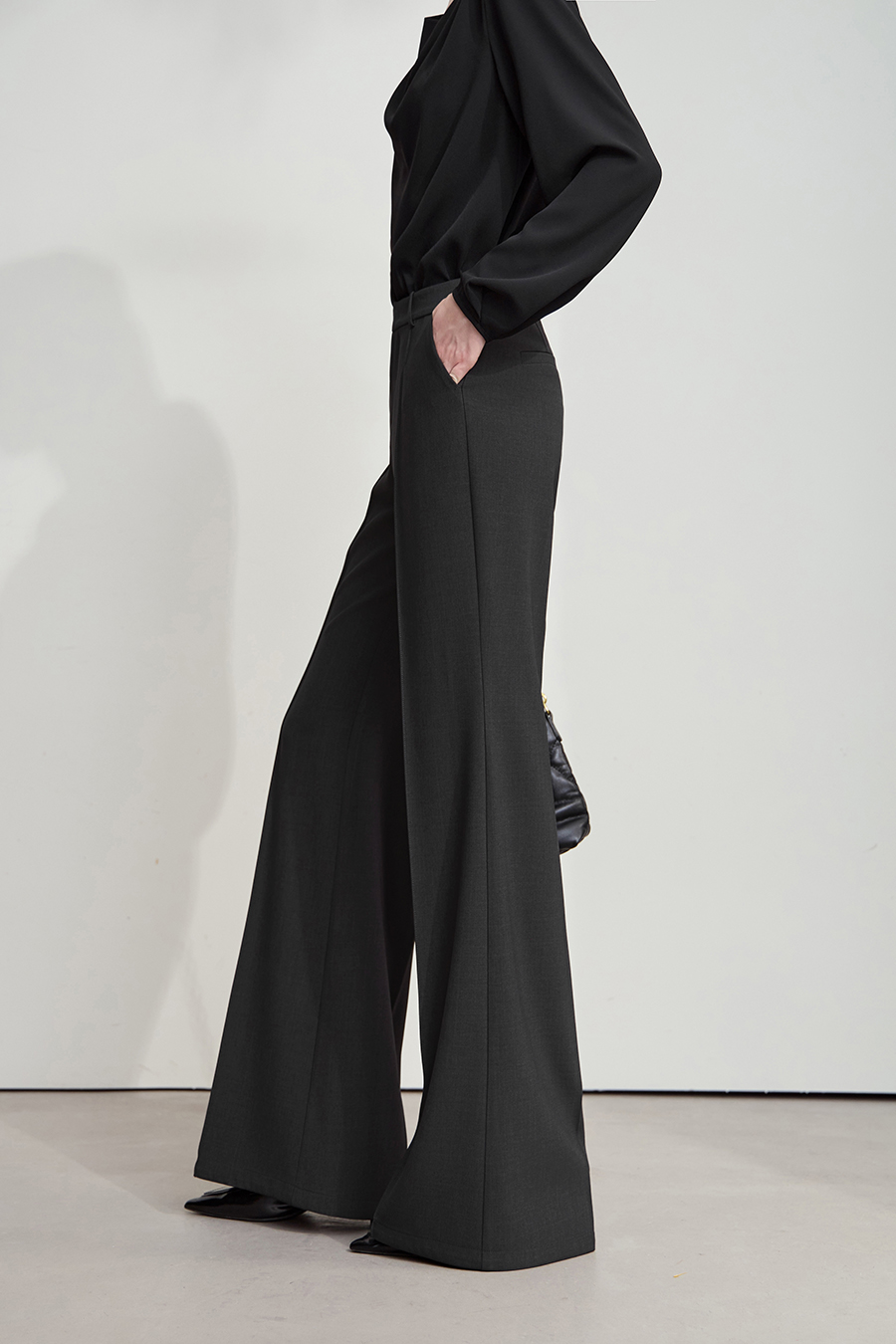 Pleated Casual Long Pants