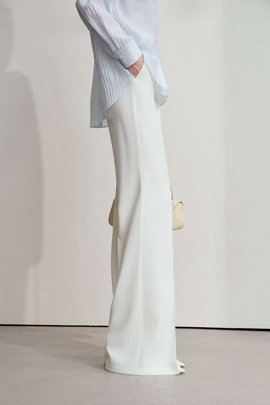 Pleated Casual Long Pants